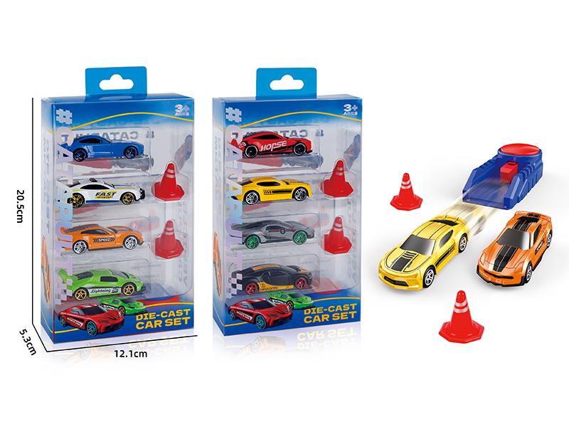 1:64 Slide Alloy Cars Launcher Set