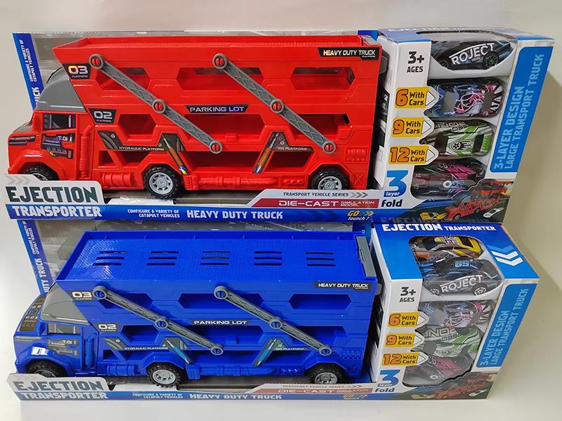 Slide Ejection Heavy Duty Truck With 12 Slide Metal Cars