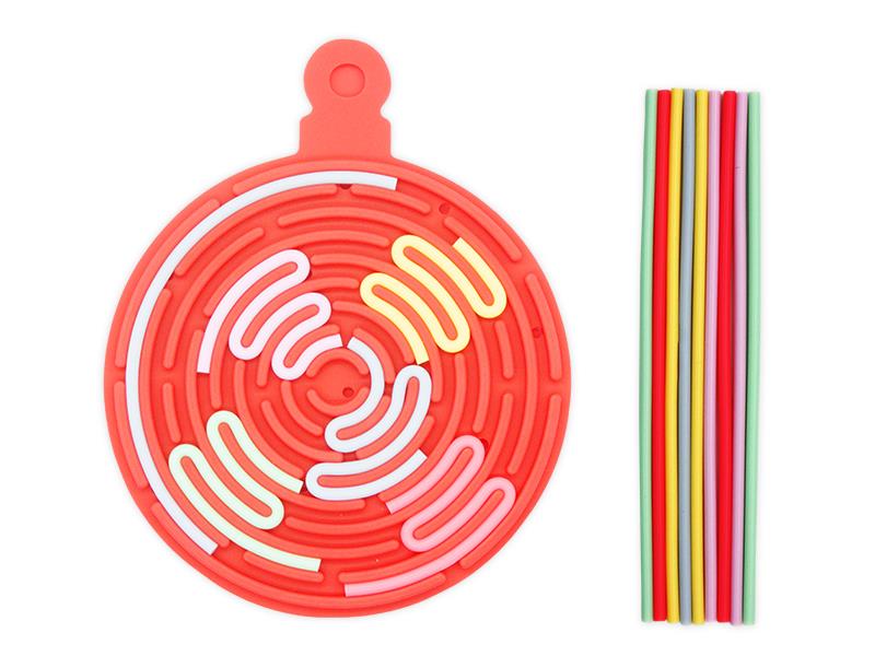 Children Silicone Sensory Activity Board(Round)