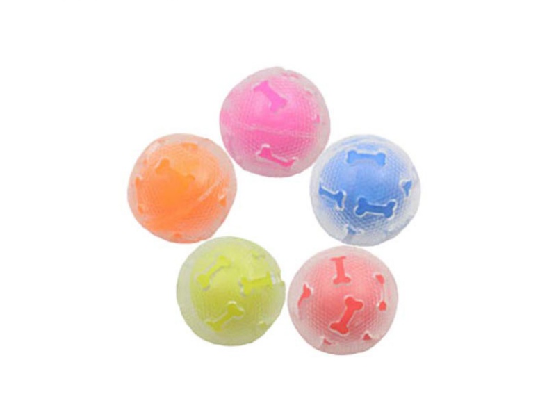 Transparent Hollowed-Out Bone Ball Pet Toy