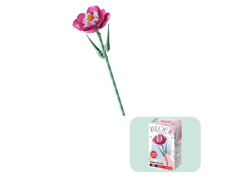 Building Blocks: 79 Pcs Of Small Building Block Flowers - Spoonful Of Medicine