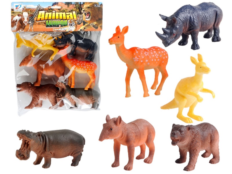 Pvc Simulation Animal 6Pcs