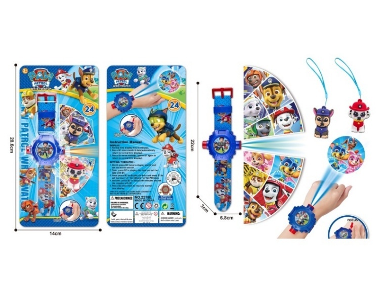 Dog Patrol Projection Watch (With Figurine)