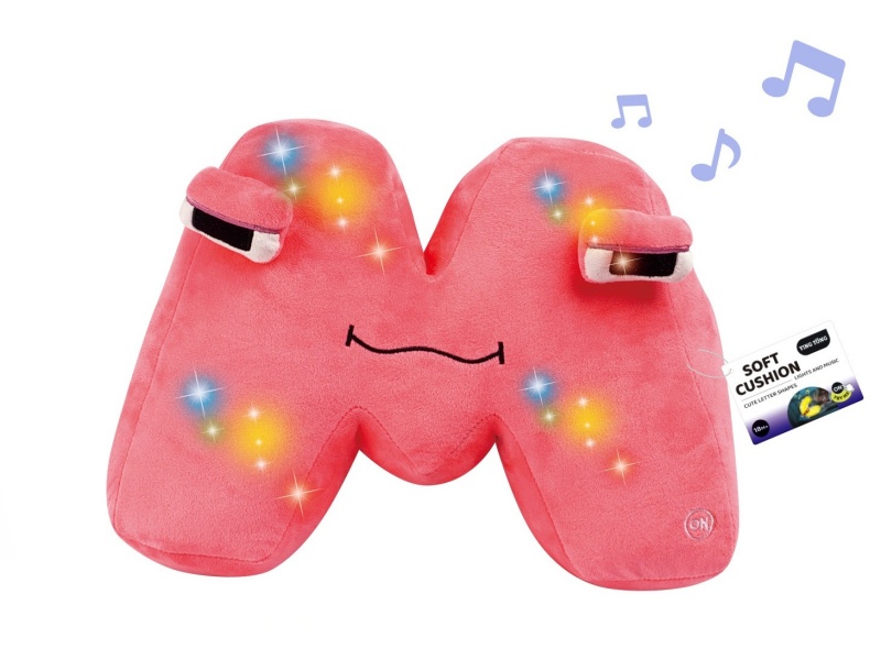 Alphabetic Plush Soothing Pillow - M