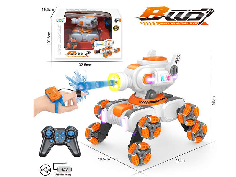 Remote Control Eight Wheel Stunt Water Bomb Car(With Watch Remote Control)