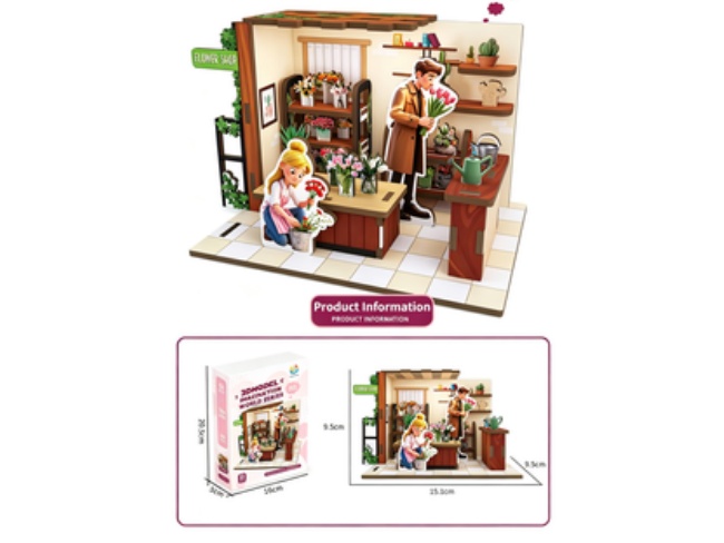 3D Jigsaw Puzzle Series: Flower Shop