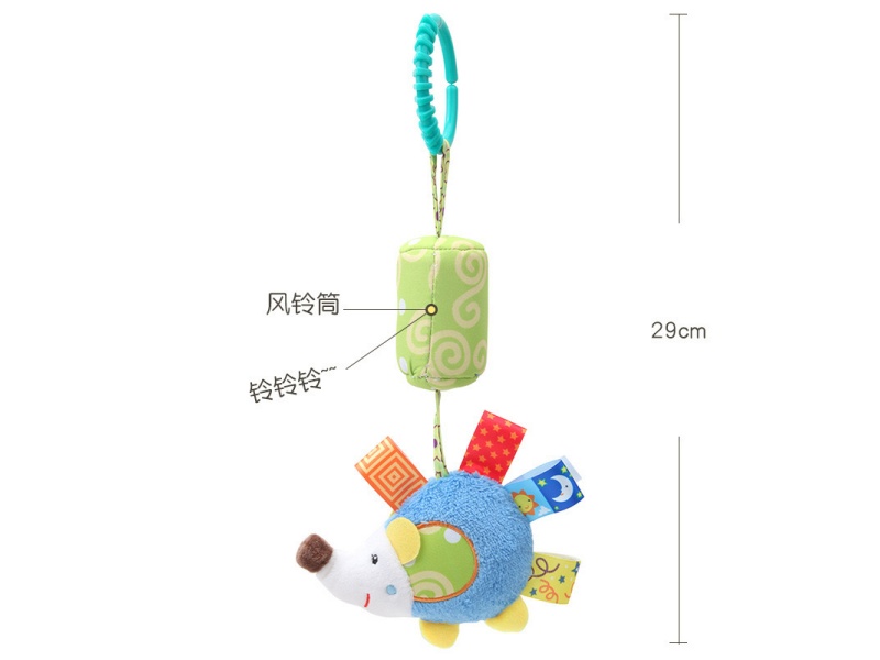 Hedgehog Baby Soothing Wind Chime Plush Pendant
