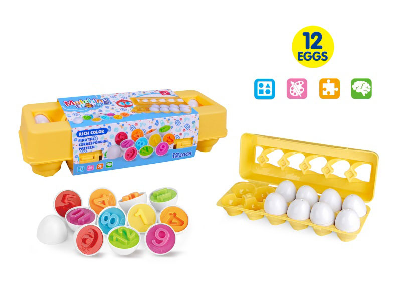 Cartoon Educational Baby And Toddler Enlightenment Digital Matching Gacha Smart Egg