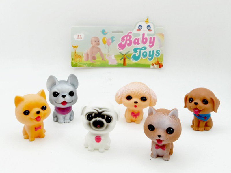 Vinyl Dog With Bb Whistle (Big Dog 6 /12 Color Mix)