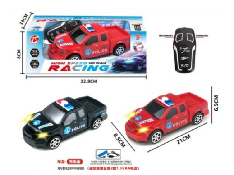 2Ch-With Sound Ford Remote Control Police Car
