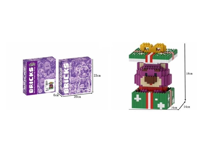 Santa Bear Building  Blocks 1072Pcs