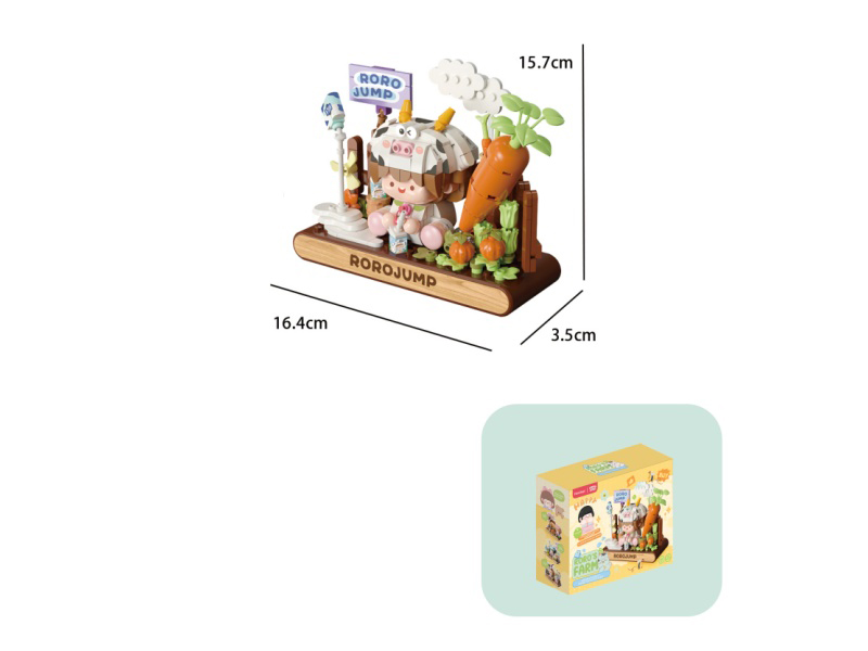 Building Blocks: 330Pcs Small Particle Meat Sauce Farm