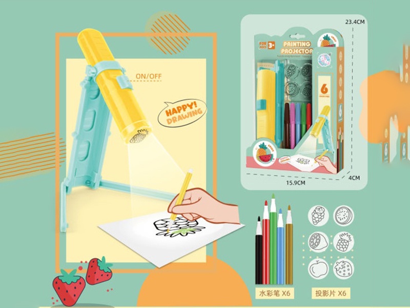 The Projector Paints Fruit Themes