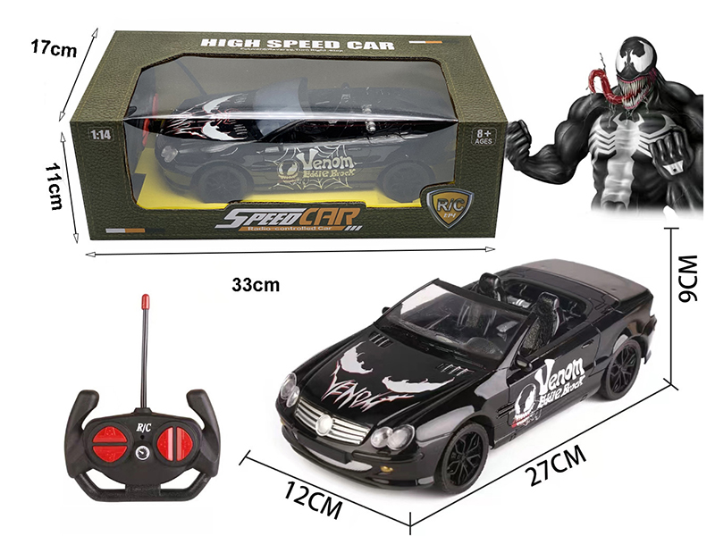 1:16 UV Paint Benz Remote Control Simulated Car With Headlight(Venom)