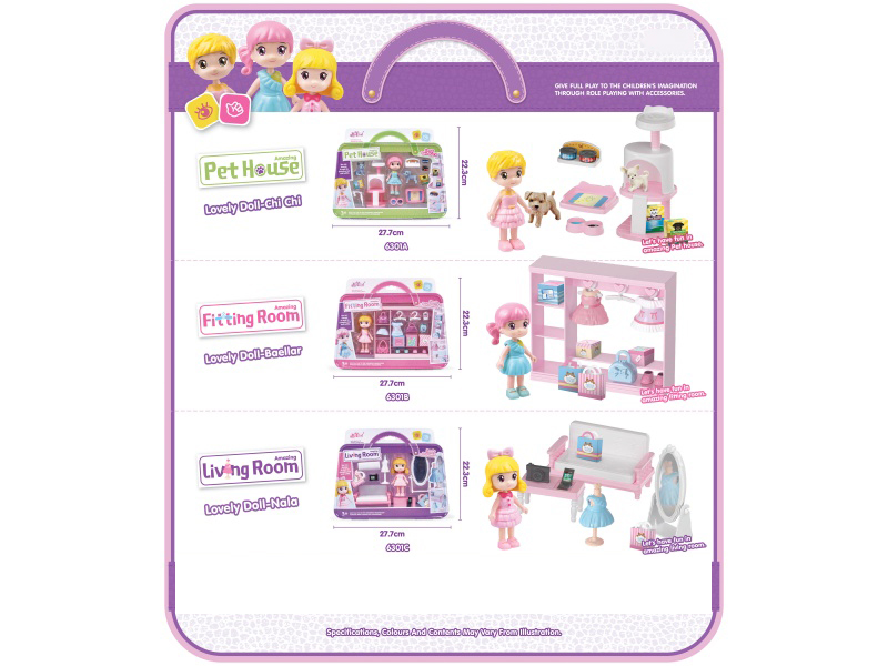 Dream Pet Room A Dream Dressing Room B Dream Little Living Room C