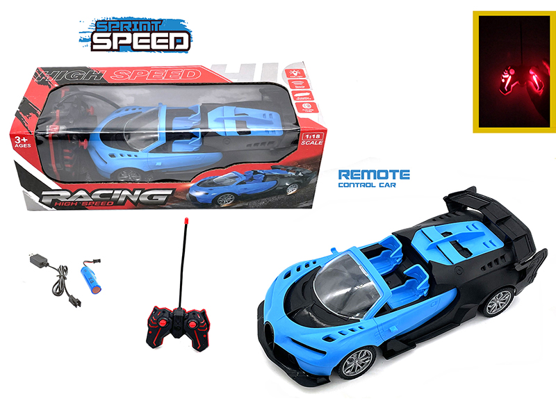 1:18 4-Channel Remote Control Bugatti Convertible Car