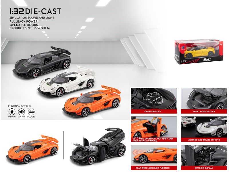 1:32 Koenigsegg Sports Car