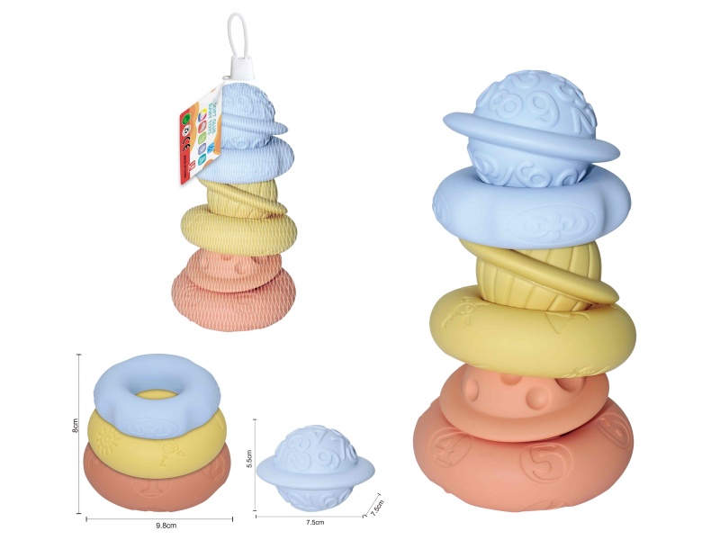 Soft Plastic Jenga Ball 6pcs