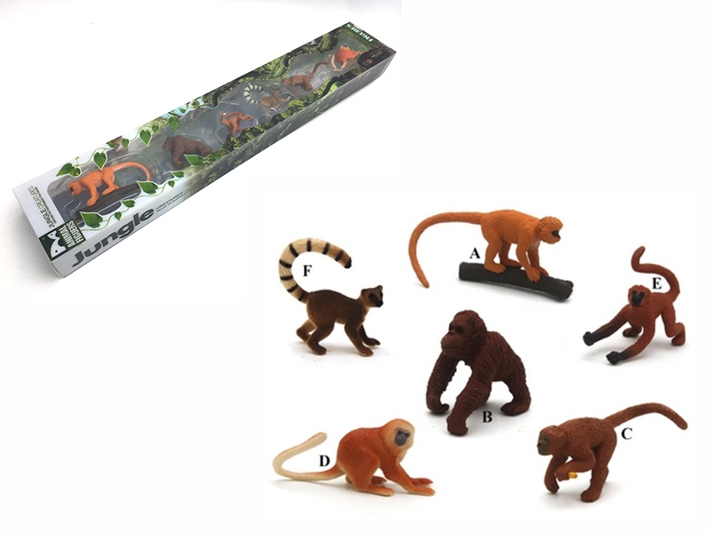 6pcs Mini Monkey Set