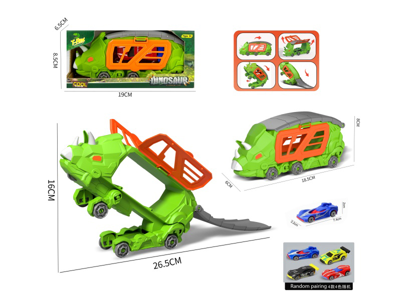 A Small Triceratops Transformed Storage Cart +1 Ab Cart