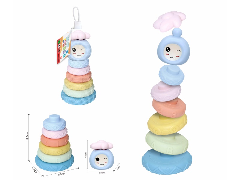 Soft Plastic Stacking Toy 8pcs