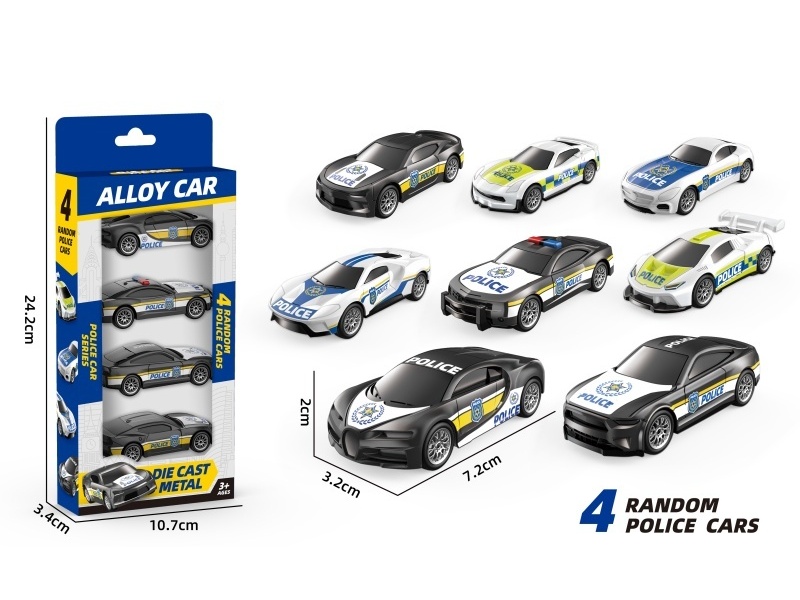 1:64 Recoil Alloy Police Car (2 Models Mixed)