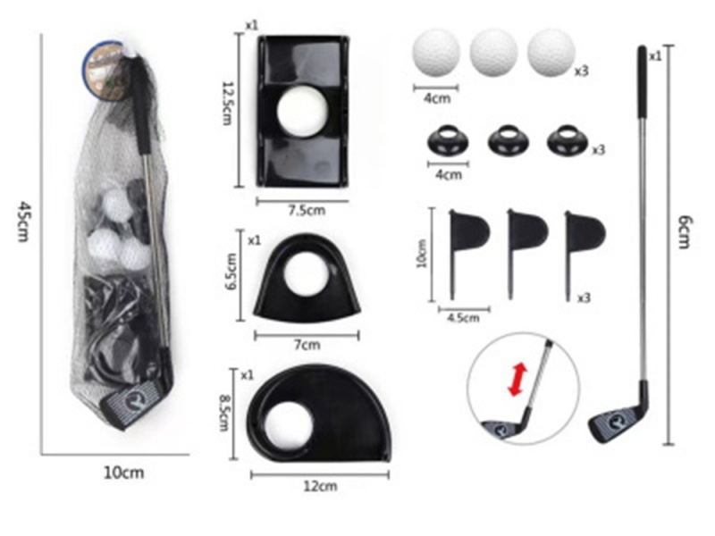 Golf Ball Set (Stainless Steel Telescopic Rod)