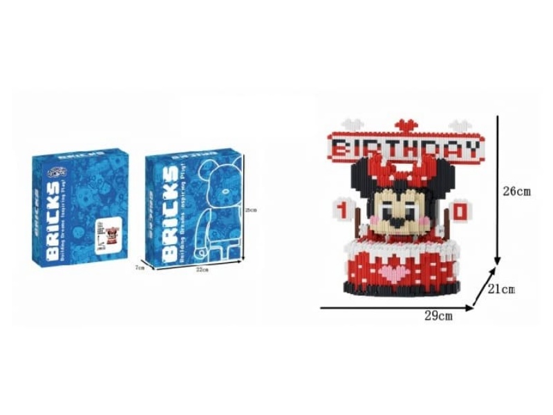 Minnie Cake (With Drawer) Building Blocks 2865Pcs