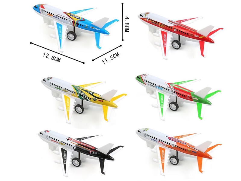 Pull Back Iron Airplane(1PCS)