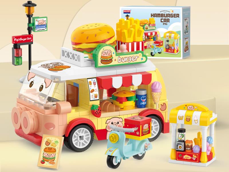 Pig Hambuger Car Building Blocks 361pcs
