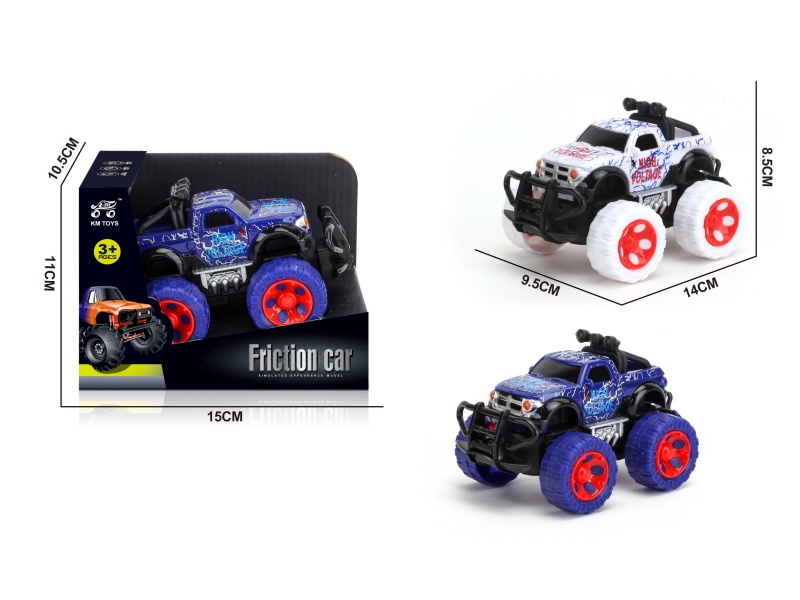 Inertia Pickup Lightning Pattern Off-Road Vehicle 1:43