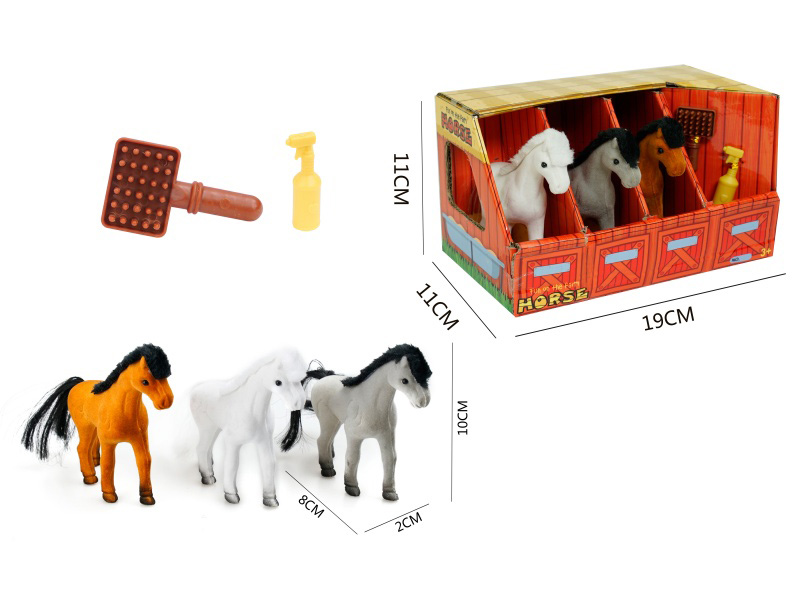 Three Ponies With Accessories