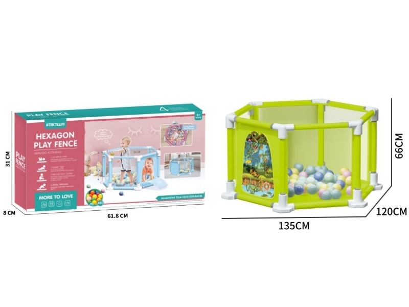 Frog Hexagonal Fence Toy
