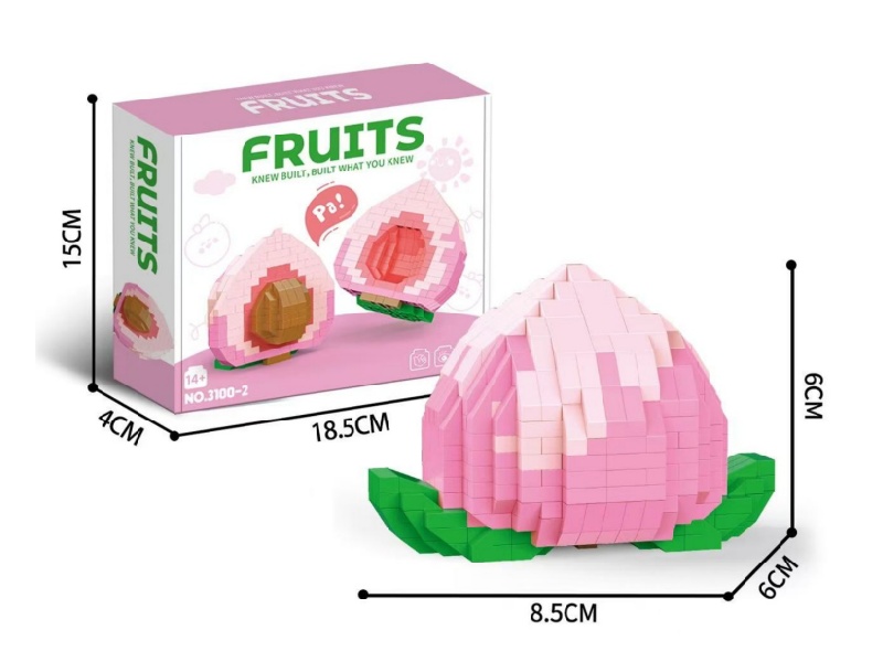 Building Blocks: 711 Pcs Of Big Peaches