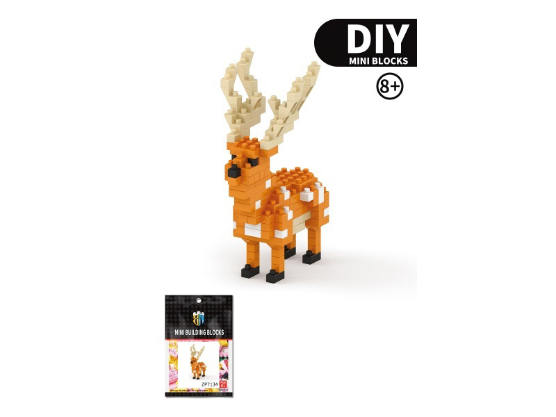 Elk Building Blocks Animal Series 134PCS