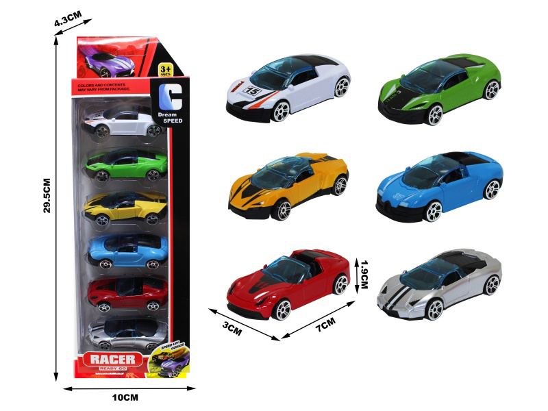 Silde Cars 6pcs