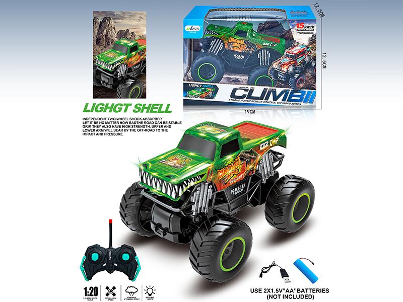 4CH Remote Control PVC High-Speed Monster Truck With Lights