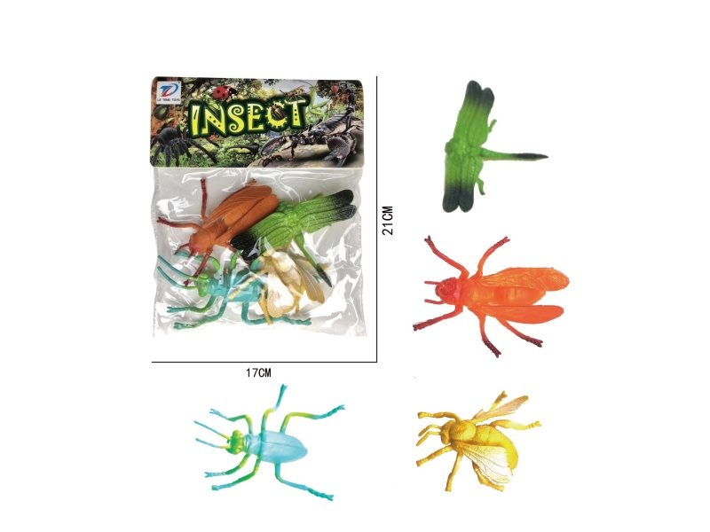 Pvc Simulation Insect 4Pcs