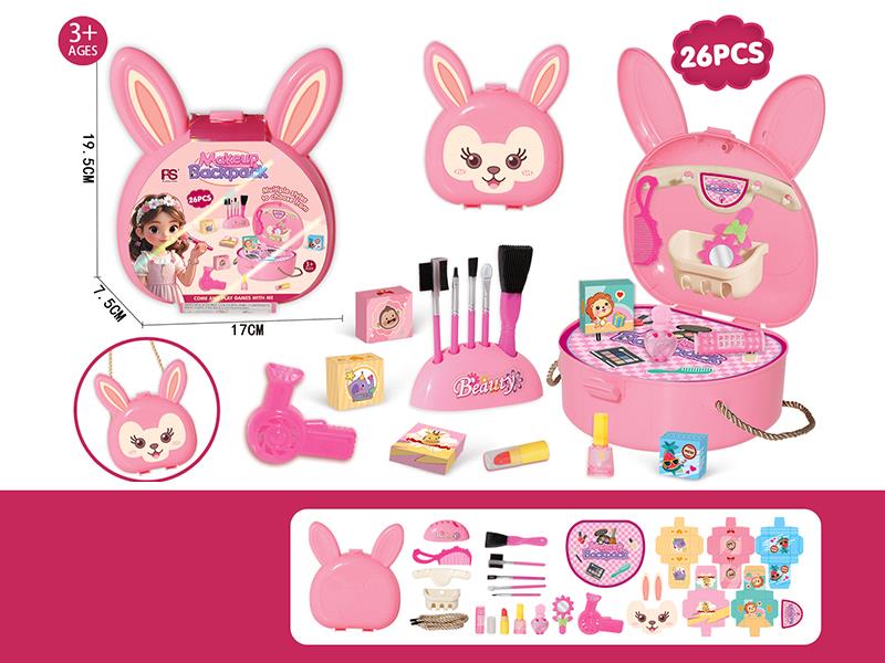 Rabbit Beauty Toy Backpack Play House Toys 26pcs