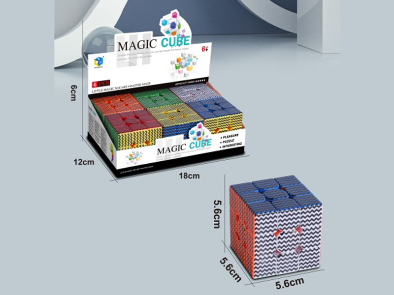 Third-Order Solid Color Rubik'S Cube Sawtooth Lines