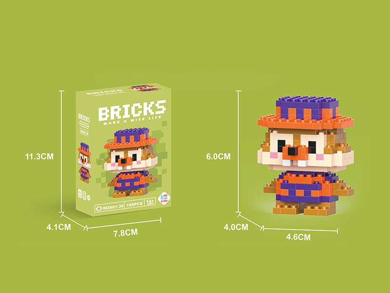 Mini Squirrel Dale Building Blocks 166PCS