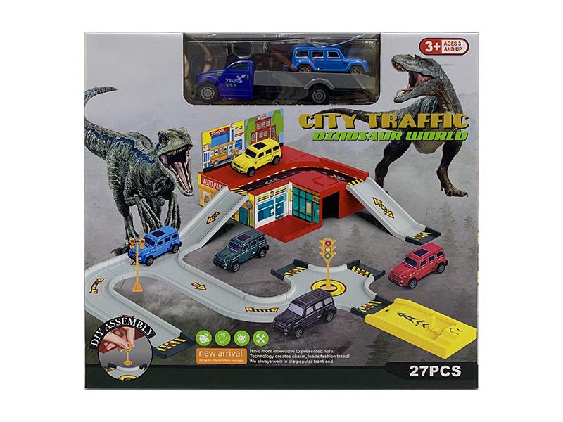 City Traffic Dinosaur World Series Rail Car Toy
