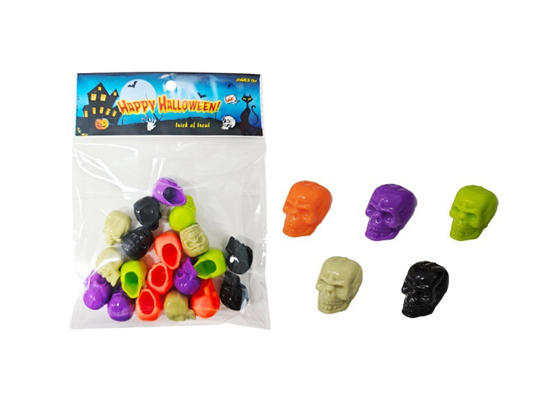 20 Pieces Of Halloween 2 Colored Skeletons