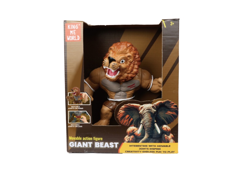 Hard Plastic Small Lion Action Figure