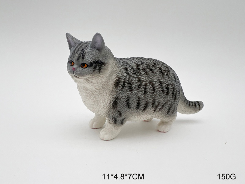 Short-Haired Gray Cat Model