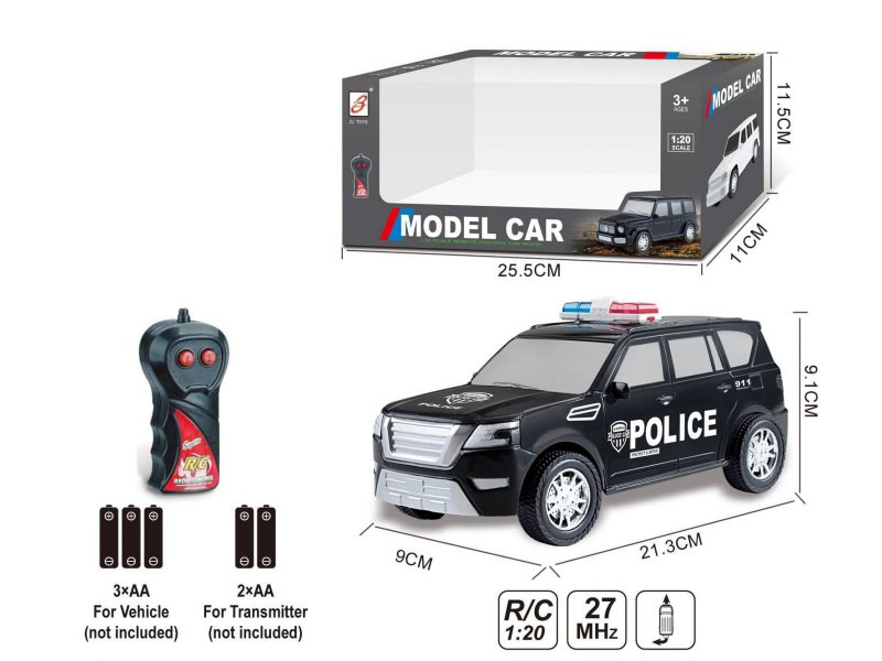 1:20 2CH Remote Control Nissan Police Car