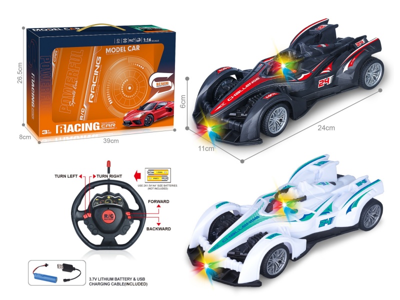 27Mhz 1:16 Four-Way F1 Formula Formula Remote Control Racing Car With Headlights (Including Electricity)