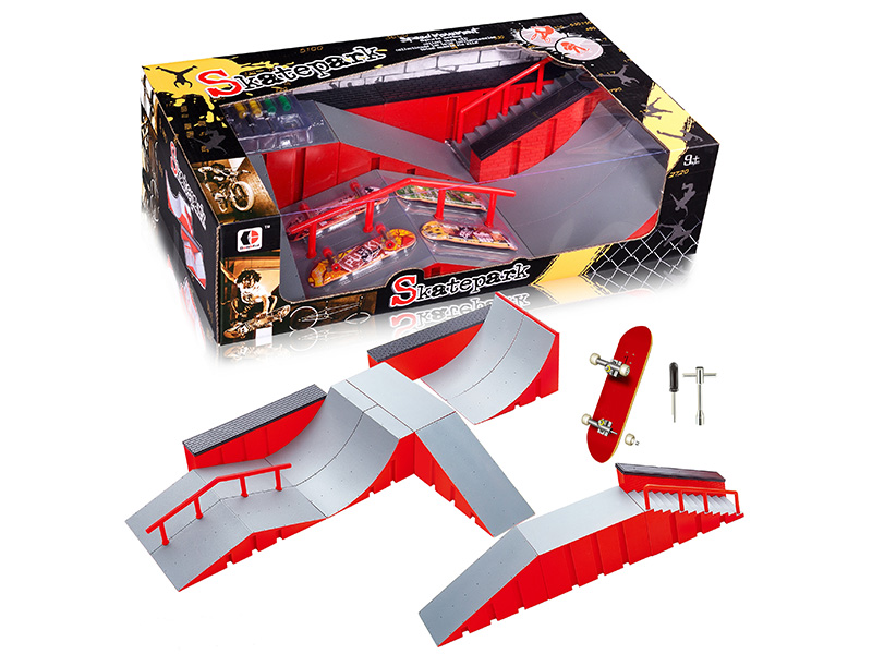 Finger Skateboard Skate Park Set(4 Finger Skateboards)