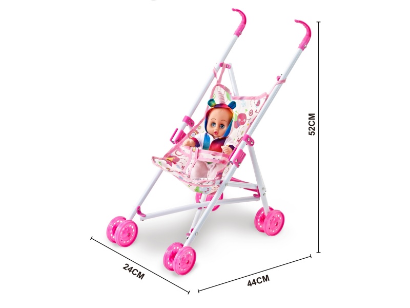 An Iron Trolley With A 10-Inch Musical Empty Body Doll