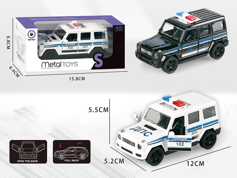 Pull Back Alloy Mercedes-Benz G-Class Police Car